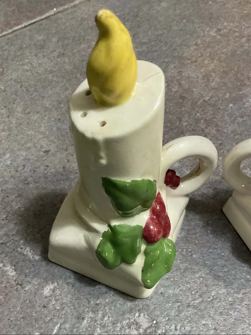 Vintage handmade salt and pepper